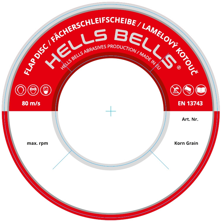 Fächerscheiben mit eigenes Label